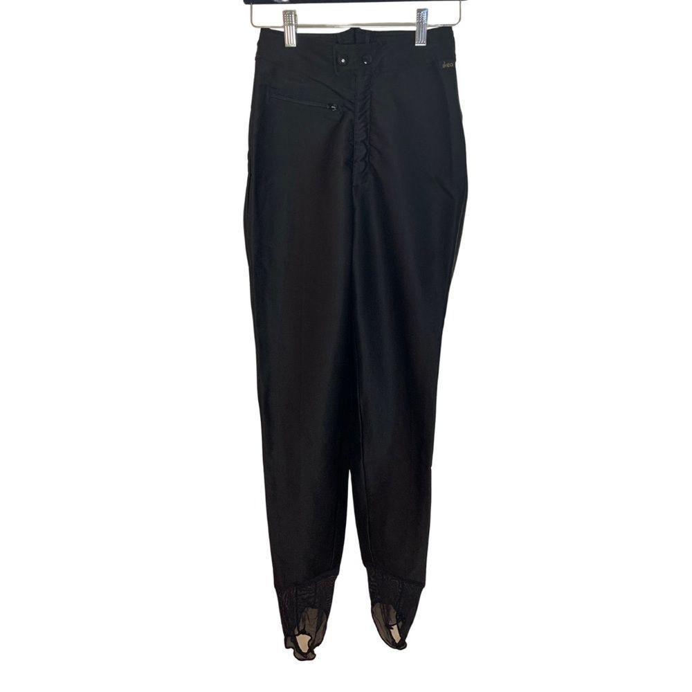 VTG Skea pants Paris/Veil Black Snow true Fit Sz 2/4 (vintage Sz 6) wool blend